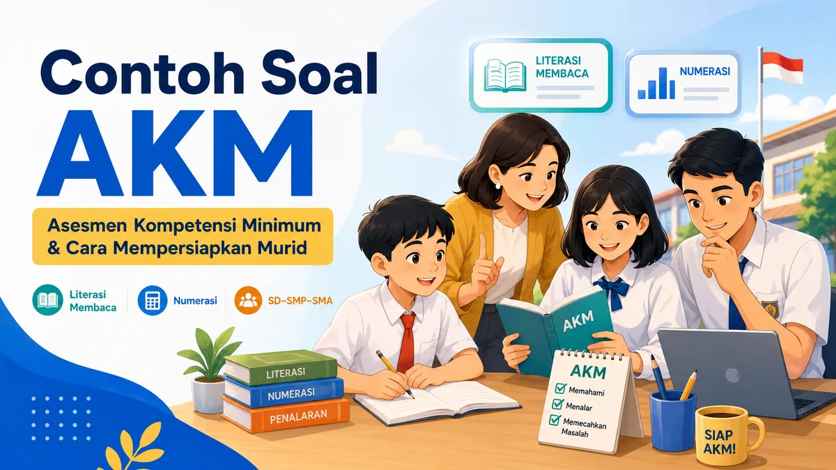 Contoh Soal AKM (Asesmen Kompetensi Minimum) dan Cara Mempersiapkan Murid