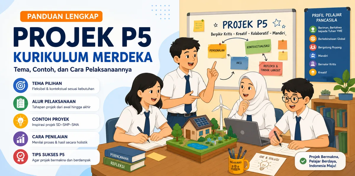 Panduan Projek P5 Kurikulum Merdeka: Tema, Contoh, dan Cara Pelaksanaannya