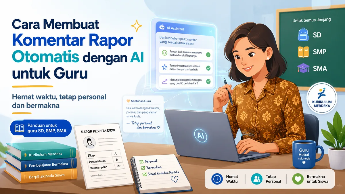 Cara Membuat Komentar Rapor Otomatis dengan AI untuk Guru