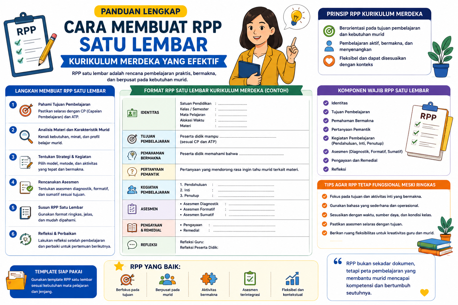Cara Membuat RPP Satu Lembar Kurikulum Merdeka yang Efektif
